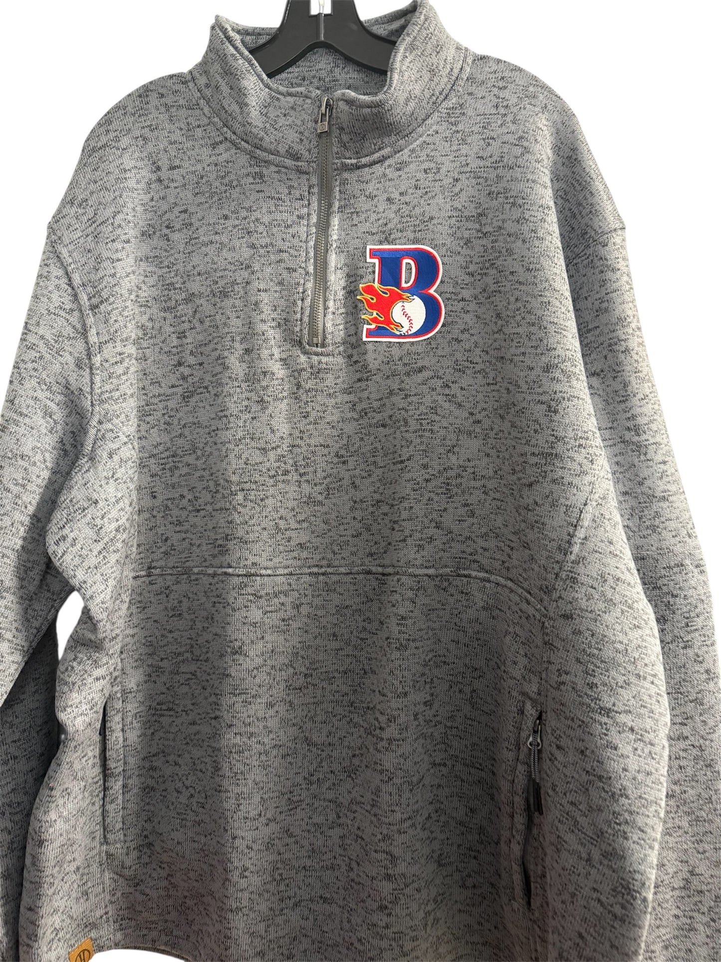 Sweater Fleece 1/4 Zip Pullover - B Logo