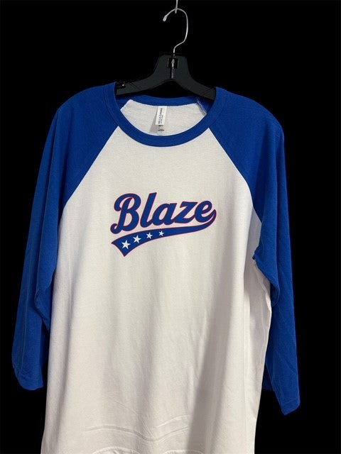 Raglan long sleeve shirt - Patriotic Blaze Logo