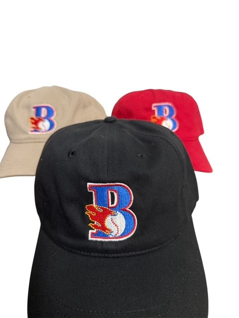 Relaxed Adjustable Cotton Hat - B Logo