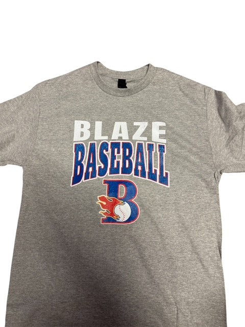 Gilden Unisex TShirt - Grey with Rustic Blaze Logo