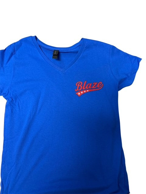 Ladies Cotton Gilden V-neck Tshirt