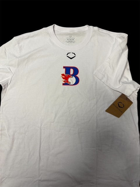 Mens Evoshield Cotton Tshirt - White Color B
