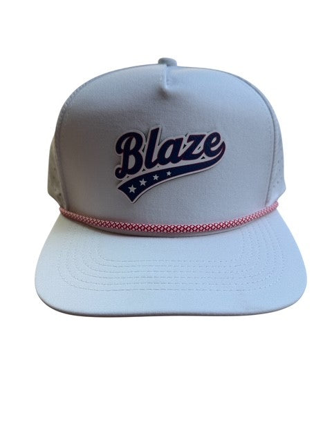 Adjustable Rope Hat - Blue Blaze Lettering