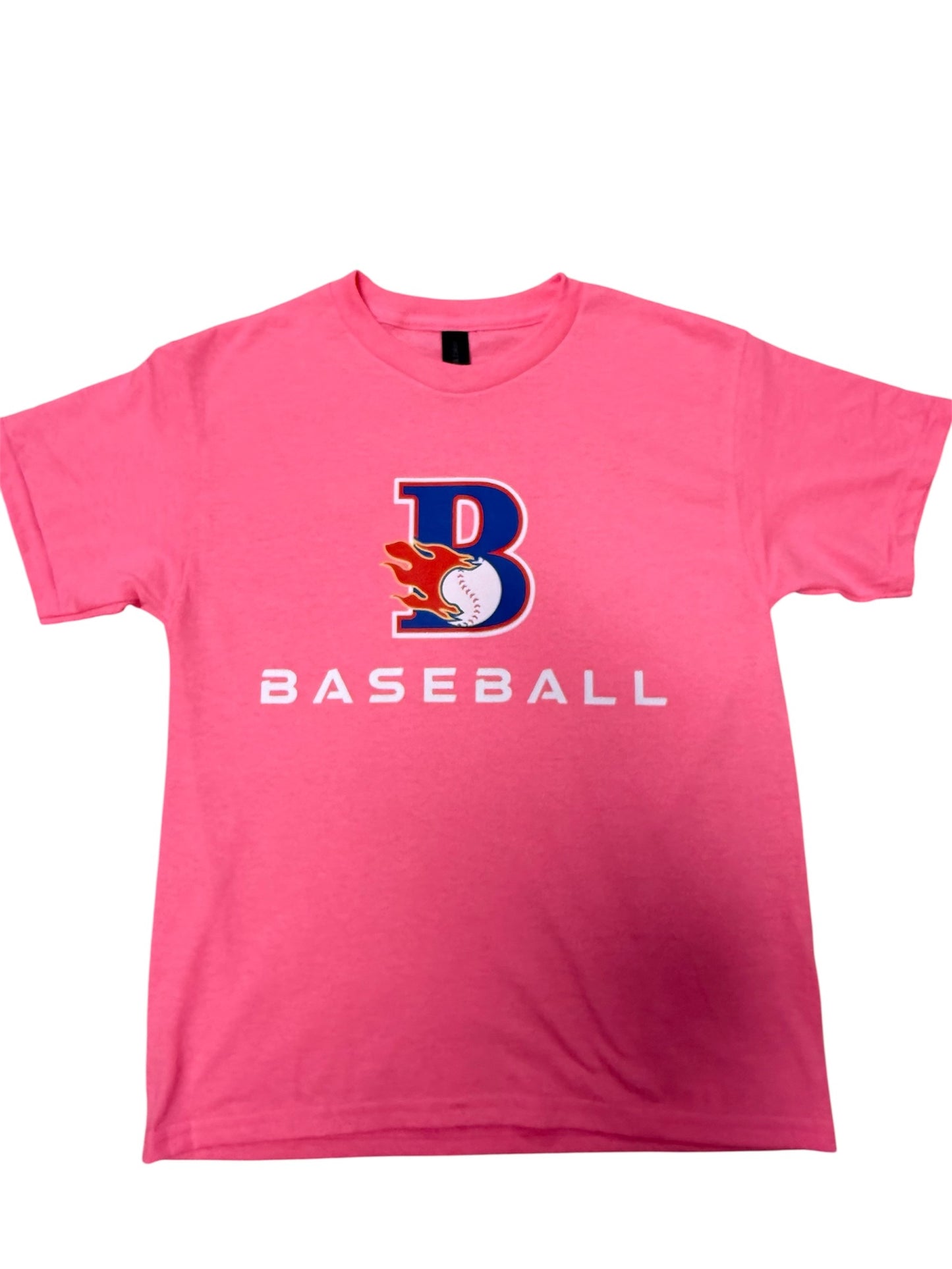 Youth Cotton Tshirt - Larger Blaze Baseball Logo